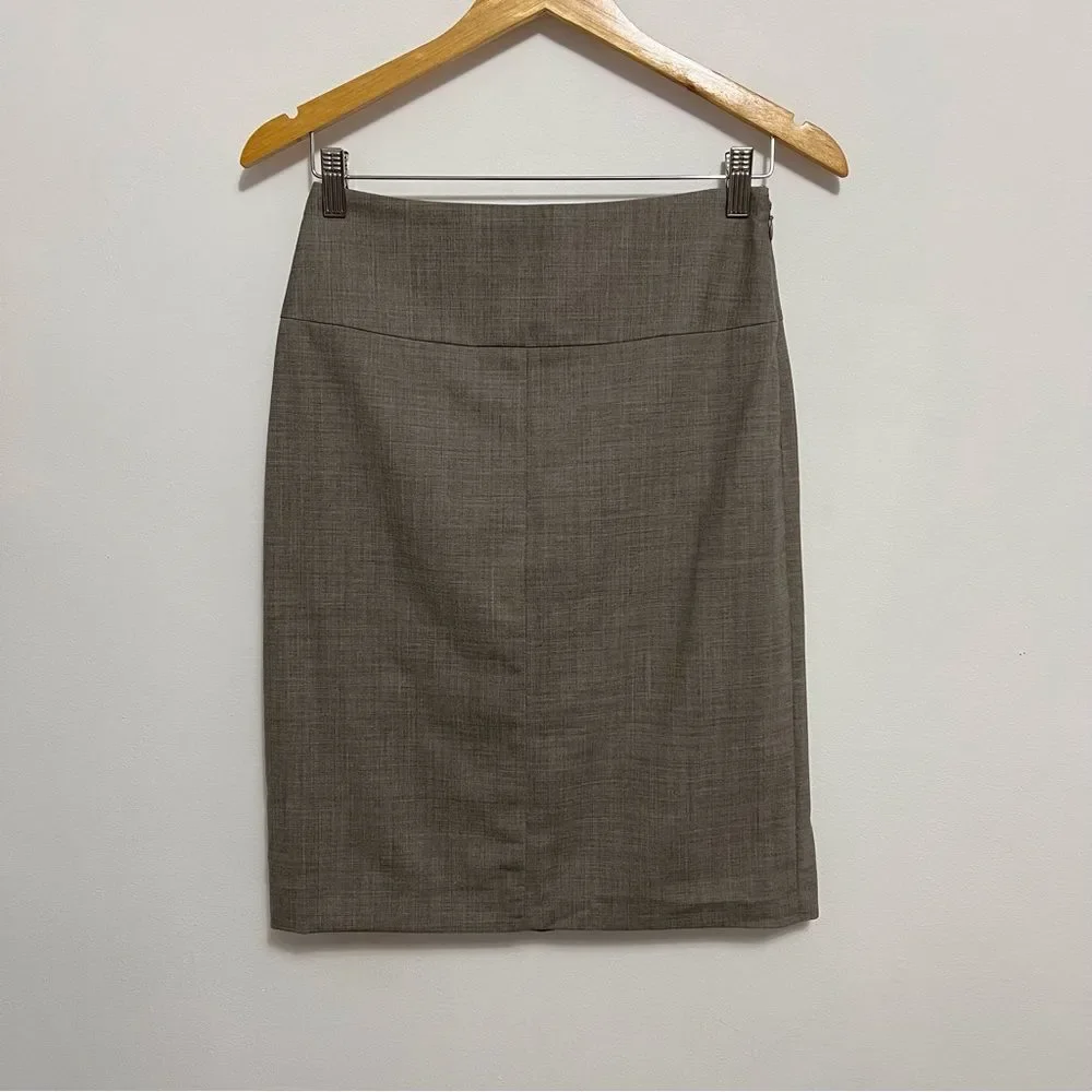 Banana Republic Brown Wool Pencil Skirt Size 4
